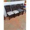 Image 1 : * Set of 4 High-Back Dining Chairs