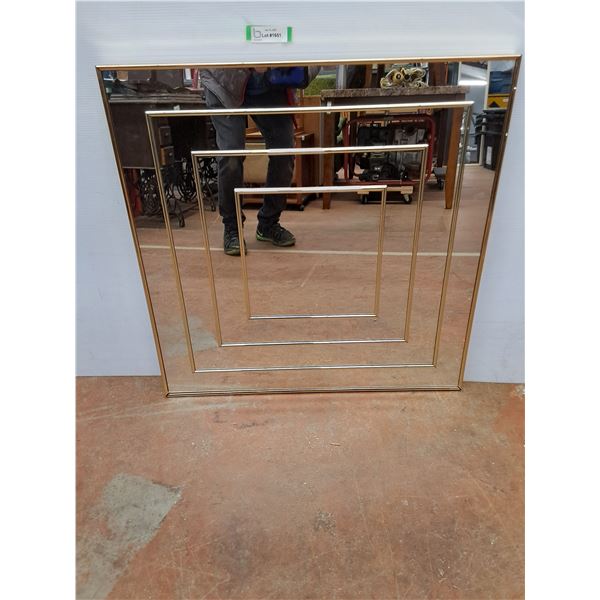 * Plastic Framed Wall Mirror 30.5" x 30.5"