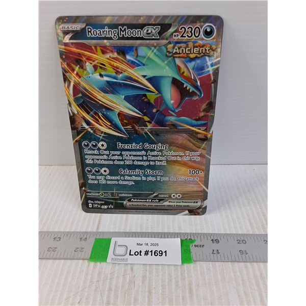 Pokemon Jumbo Roaring Ex Card - Cannot Authenticate