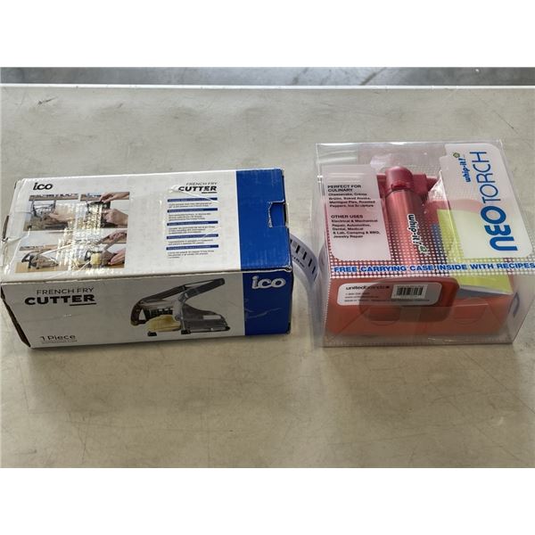 NEW NEO CULINARY TORCH, AND ICO FRENCH FRY CUTTER