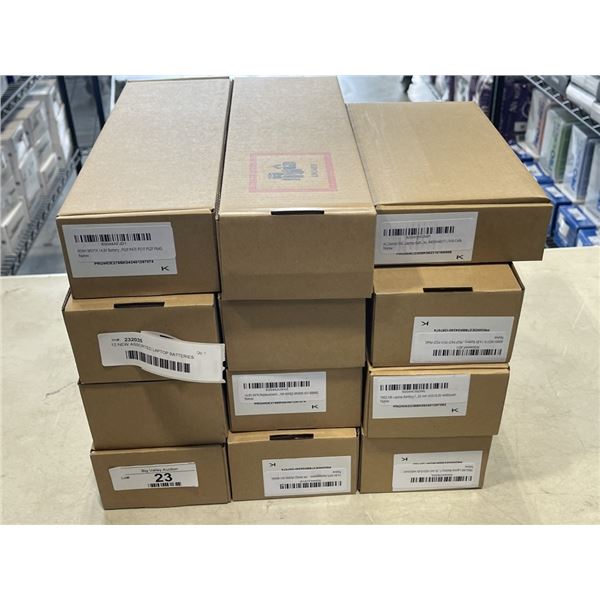 12 NEW ASSORTED LAPTOP BATTERIES