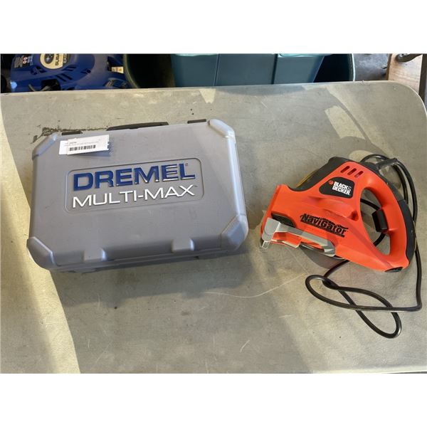 DREMEL TOOL IN CASE WITH BLACK AND DECKER NAVIGATOR