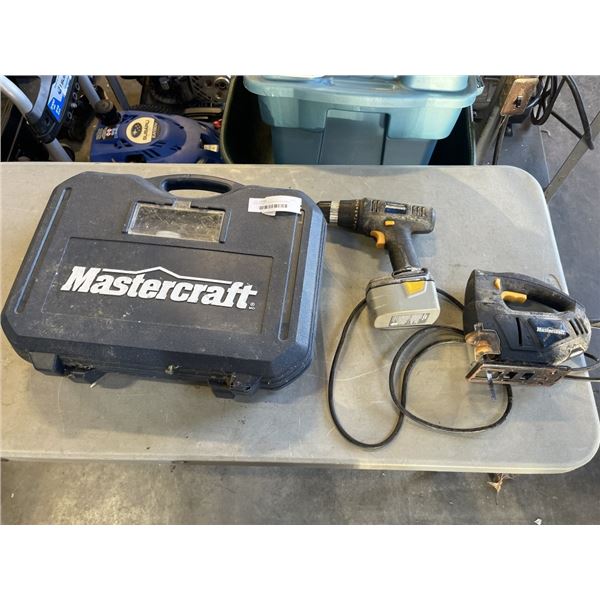 MASTERCRAFT ROUTER IN CASE, DRILL AND JIGSAW