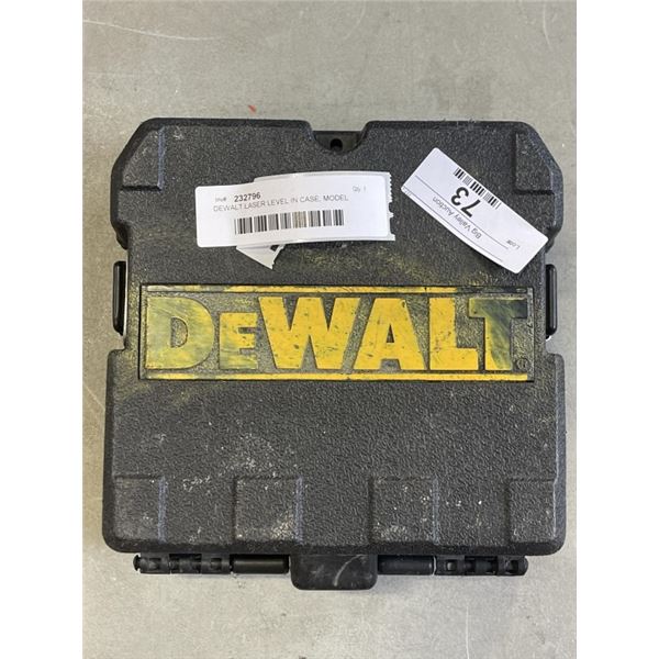 DEWALT LASER LEVEL IN CASE, MODEL DW088