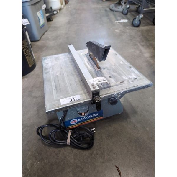 KING CANADA WET TILE SAW