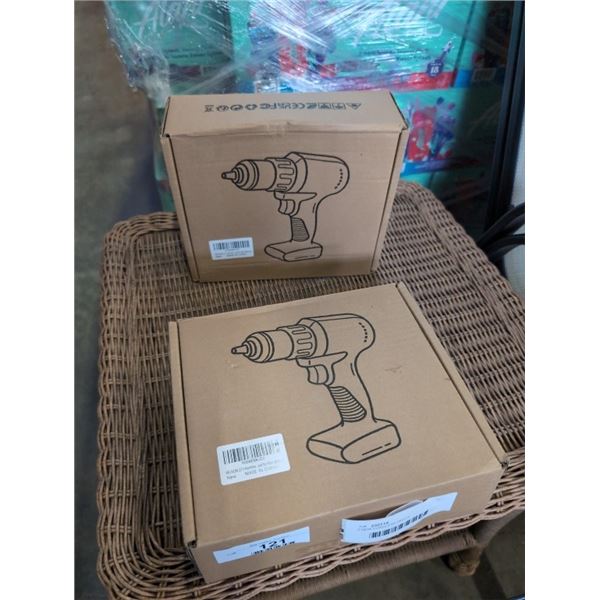2 NEW CORDLESS DRILLS