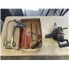 Image 1 : TRAY OF TOOLS AND HANDSAWS