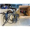 Image 1 : BOX OF ASSORTED POWER TOOLS