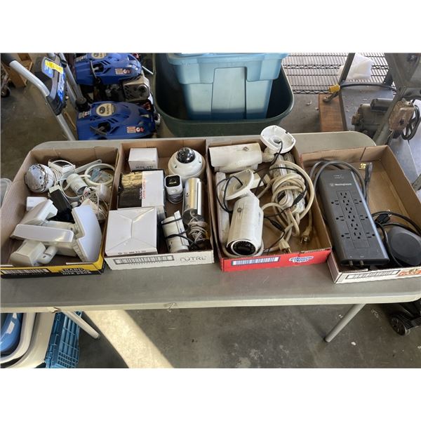 SECURITY CAMERAS AND POWER BARS