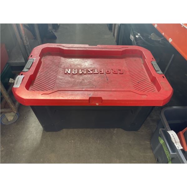 TOTE OF PAINTING SUPPLY