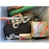 Image 3 : TOTE WITH GARDEN TOOLS, WINCH, SAW AND MORE