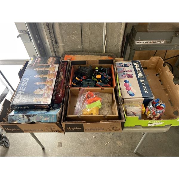 ASSORTED KIDS TOYS, BOARD GAMES ETC