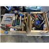 Image 1 : TWO TRAYS OF ASSORTED TOOLS AND SHOP SUPPLIES