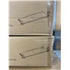Image 1 : VIVO MECHANICAL ARM DUAL ULTRAWIDE MONITOR DESK MOUNT AND 2 CLAMP ON TRAYS