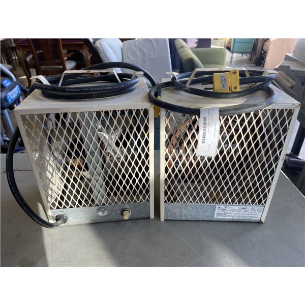 TWO SHOP HEATERS, 110V