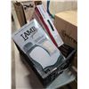 Image 1 : BOX OF SCANNER, SEAT COVERS AND PAPER SHREDDER