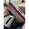 Image 2 : BOX OF SCANNER, SEAT COVERS AND PAPER SHREDDER