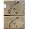 Image 1 : 2 VIVO PNEUMATIC ARM DUAL ULTRAWIDE MONITOR DESK MOUNTS