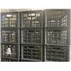 Image 2 : 24 BLACK PLASTIC STACKING BINS