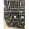 Image 3 : 24 BLACK PLASTIC STACKING BINS