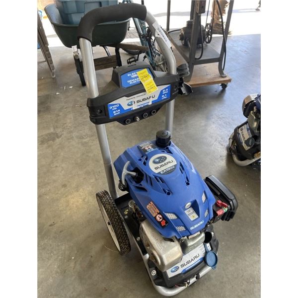 SUBARU ELECTRIC START PRESSURE WASHER NO WAND NO HOSE, HAS COMPRESSION