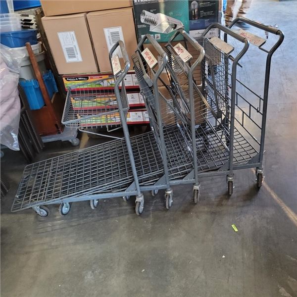 5 NESTING WAREHOUSE CARTS
