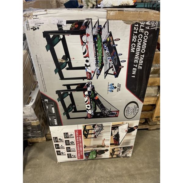 NEW 7 IN 1 GAME TABLE IN BOX.