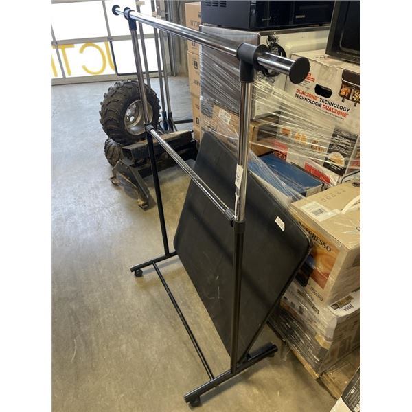 FOLDING CARD TABLE AND COLLAPSIBLE  CLOTHING RACK