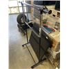 Image 1 : FOLDING CARD TABLE AND COLLAPSIBLE  CLOTHING RACK