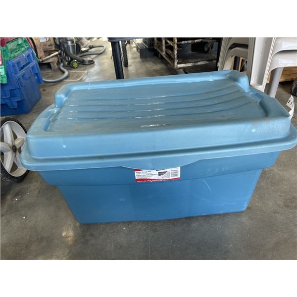 LARGE TOTE OF GARDEN SUPPLIES AND TOOLS