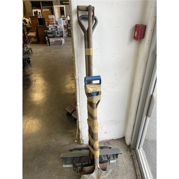 BUNDLE OF SHOVELS AND RAKES