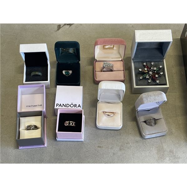 8 ESTATE RINGS