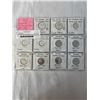 Image 1 : 11 - 1967 CANADIAN CENTENNIAL COINS SILVER 25 CENT AND 10 CENT PLUS RABBIT NICKELS