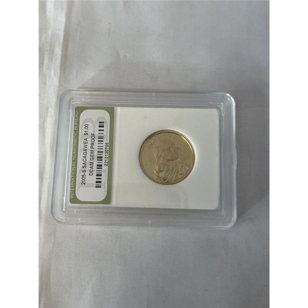 RARE 2005-S SACAGAWEA $1 GEM PROOF USA DOLLAR COIN