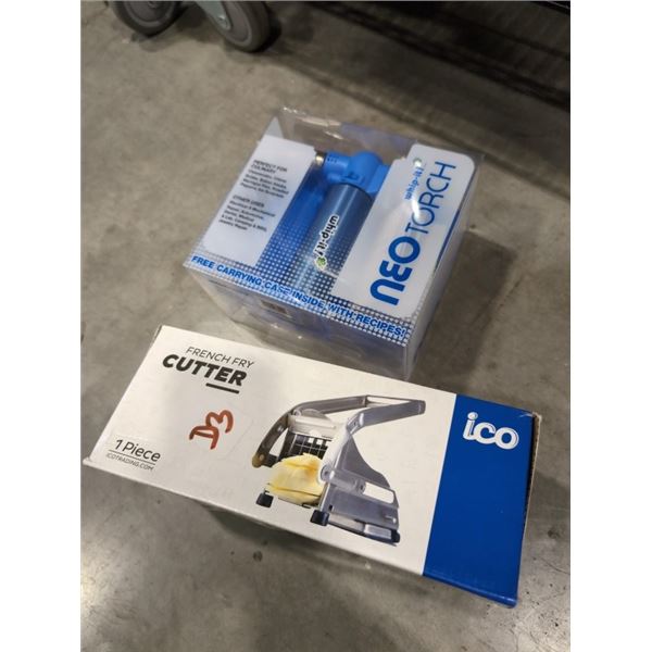 NEW NEO CULINARY TORCH, AND ICO FRENCH FRY CUTTER