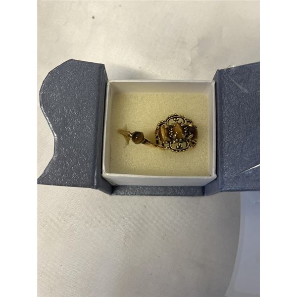 TWO TIGERS EYE RINGS