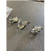 Image 2 : THREE LARGE ANTIQUE CRYSTAL DRAWER PULLS
