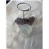 Image 2 : AMETHYST CANDLE HOLDER AND 2 ROSE QUARTZ PENDANTS