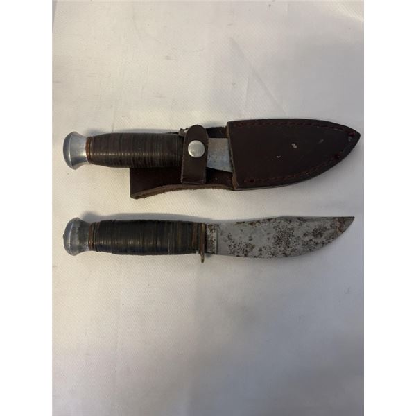 W.M. MORLEY AND SONS KNIFE IN SHEATH AND SOLINGEN KNIFE BY CHALSET CANADA