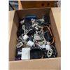 Image 1 : BOX OF APPLE LIGHTNING CORDS, APPLE CHARGER AND MORE