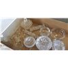 Image 2 : ASORTED GLASS DISHES, BOWLS, DECANTER, BELL  AND LARGE JAR