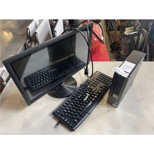 DELL OPTIPLEX 780 COMPACT TOWER WITH WINDOWS 10 PRO, MONITOR AND KEYBOARD, MOUSE READY TO USE