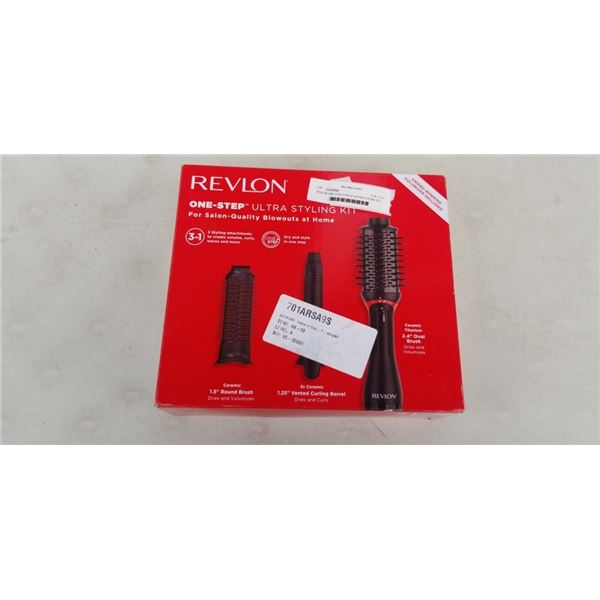 REVLON ONE STEP 3 PIECE ULTRA STYLING SET - TESTED WORKING, RETAIL $119