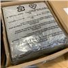 Image 2 : 2 NEW HEATHER COTTON JERSEY BED SHEET SET, TWIN SIZE, LIGHT GREY