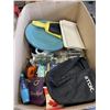 Image 3 : BOX OF HOUSEHOLD ITEMS WITH PAINTED EASTER EGGS