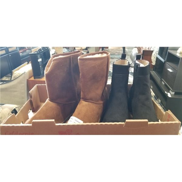 2 NEW WOMEN'S BOOTS, SIZE 8