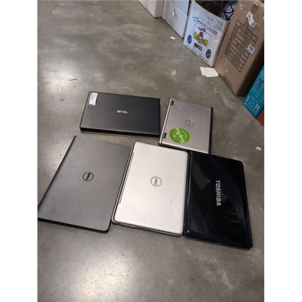 5 PARTS LAPTOPS