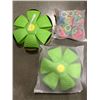 Image 2 : 2 NEW DOG BALLS , FIDGIT POPPERS KEYCHAINS, SILICON SUCTION TOYS AND SLING TOYS