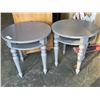 Image 1 : 2 ROUND MODERN ENDTABLES