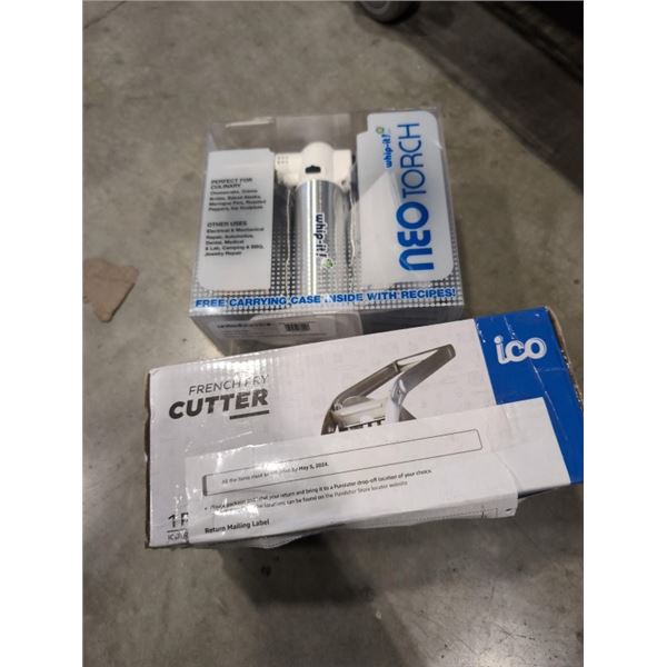 NEW NEO CULINARY TORCH, AND ICO FRENCH FRY CUTTER